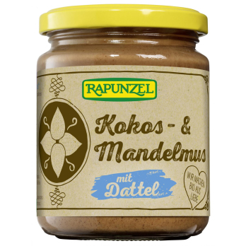 Rapunzel Kokos- & Mandelmus mit Dattel, 250 gr Gla