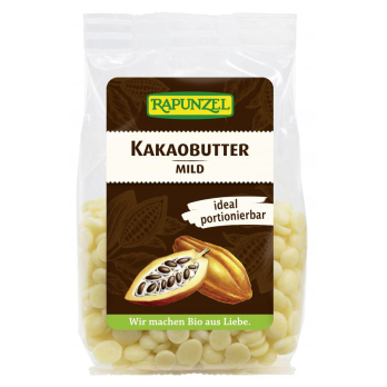 Rapunzel Kakaobutter mild HIH, 100 gr Packung