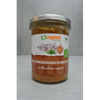 MyDeli Schweinerahmgeschnetzeltes, 370 gr Glas
