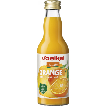 Voelkel Orangensaft, 0,2 ltr Flasche