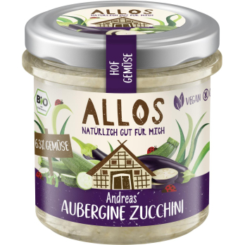 Allos Hof-Gemüse Andreas Aubergine Zucchini, 135 g