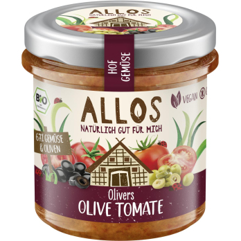 Allos Hof-Gemüse Olivers Tomate Olive, 135 gr Glas