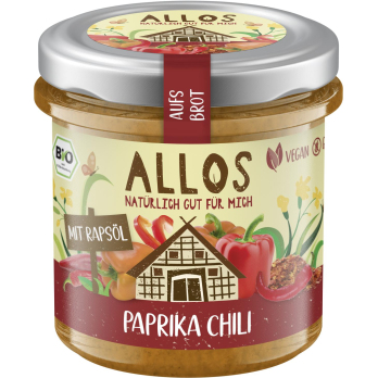 Allos Aufs Brot Paprika Chili, 140 gr Glas