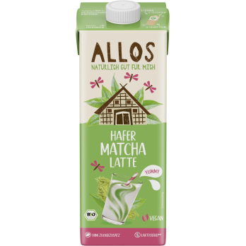 Allos Hafer Matcha Latte Drink, 1 L Packung
