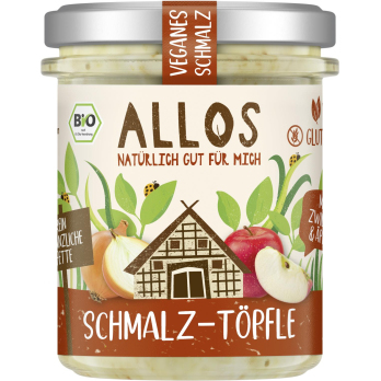 Allos Schmalz-Töpfle mit Zwiebeln und Apfel, 150 g