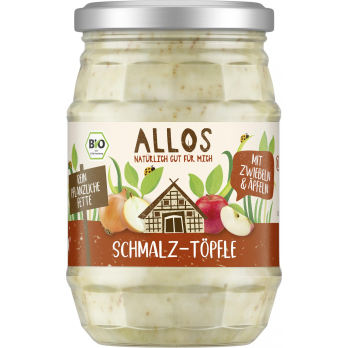 Allos Schmalz-Töpfle mit Zwiebeln und Apfel, 250 g
