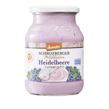 Schrozberg Milchbauern Joghurt Heidelbeere, 500 gr