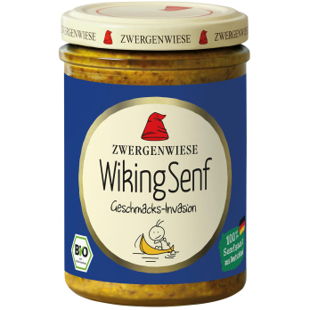 Zwergenwiese Wiking Senf, 160 ml Glas