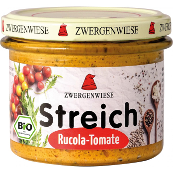 Zwergenwiese Rucola-Tomate Streich, 180 gr Glas