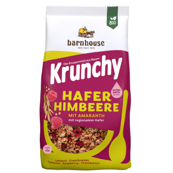 Barnhouse Krunchy Amaranth Himbeer-Aronia, 375 gr