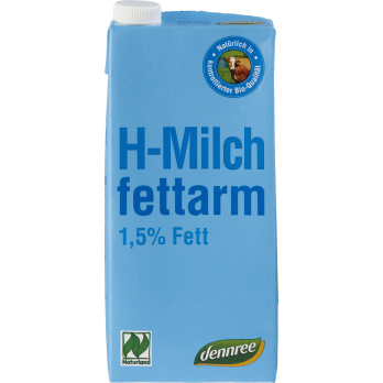 dennree H-Milch, 1 ltr Packung Naturland