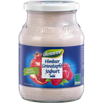 dennree Fruchtjoghurt Himbeere-Granatapfel, 500 g
