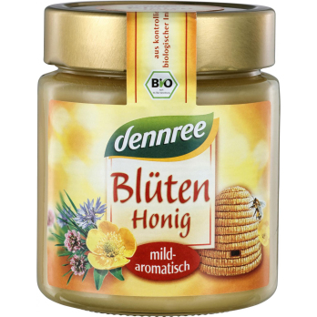 dennree Blütenhonig, Rumänien/Mexiko, 500 gr Glas