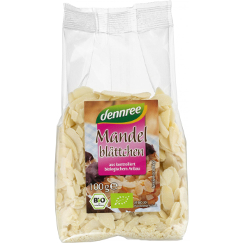 dennree Mandelblättchen, 100 gr Packung