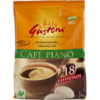 Gustoni Café Piano Kaffee-Pads aus Mexico und Peru