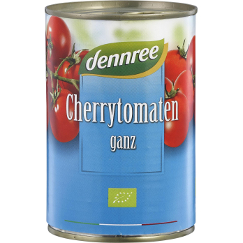 dennree Cherrytomaten, ganz, ungeschält, 400 gr Do