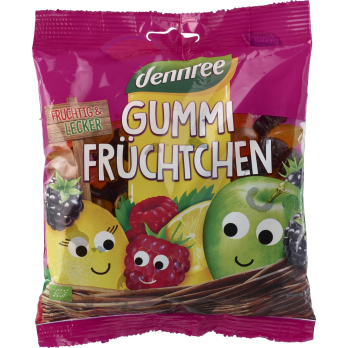 dennree Gummifrüchtchen, 400 gr Packung -mit bio G