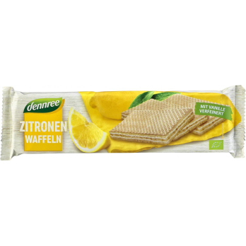 dennree Cremewaffeln Zitrone-Vanille, 125 gr Packu