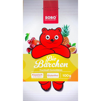 Sobo BioBärchen Fruchtsaft Gummibär, 100 gr Packun