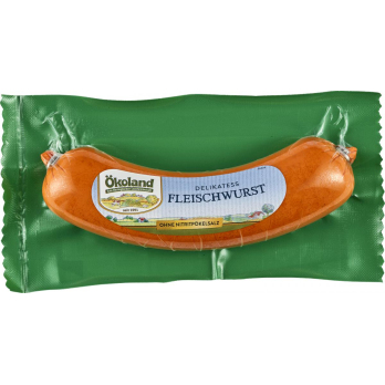 Ökoland Delikatess Fleischwurst, 180 gr Packung