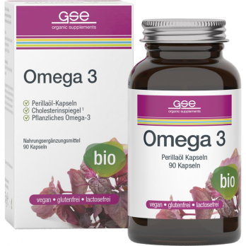 GSE Omega 3 - Perillaöl, 90 St Glas Kapseln