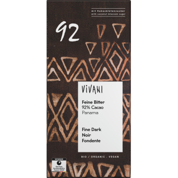 Vivani Feine Bitter 92%, 80 gr Stück