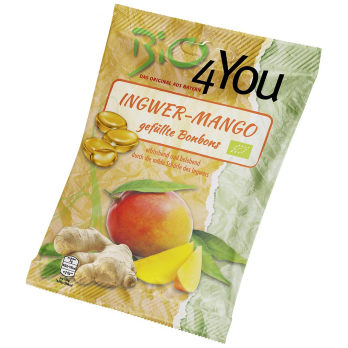 Bio4you Ingwer-Mango Bonbons, 75 gr Packung