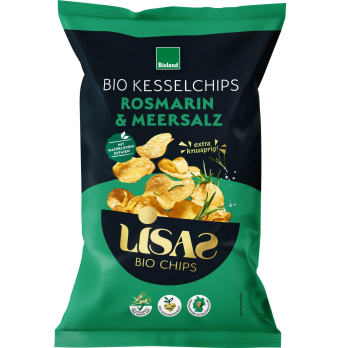 Lisas Kesselchips Rosmarin &, 115 g Packung