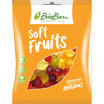 BioBon Soft Fruits, 100 gr Packung- ohne Gelatine-